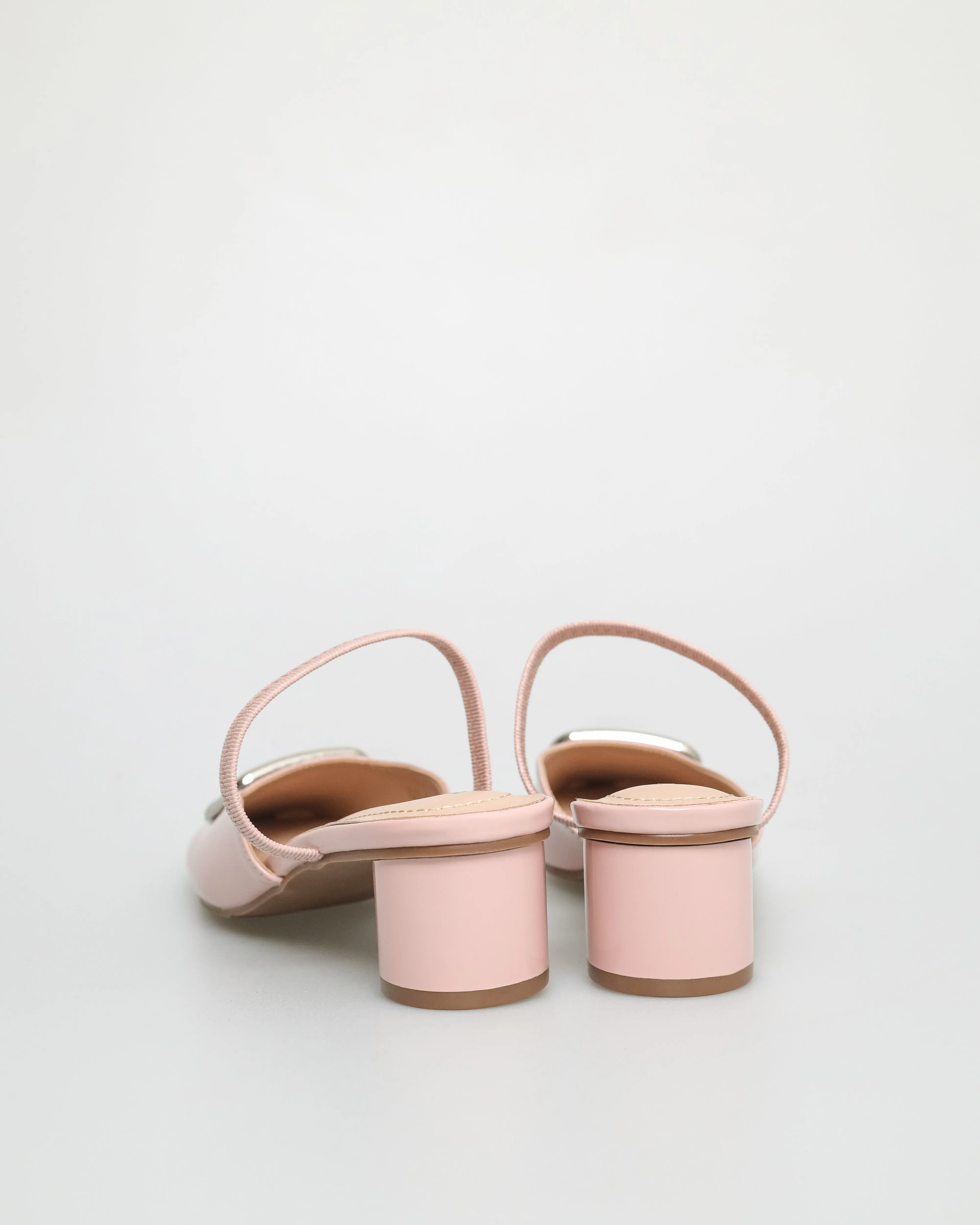 Tomaz NN278 Ladies Square Emblem Strappy Low Heels
