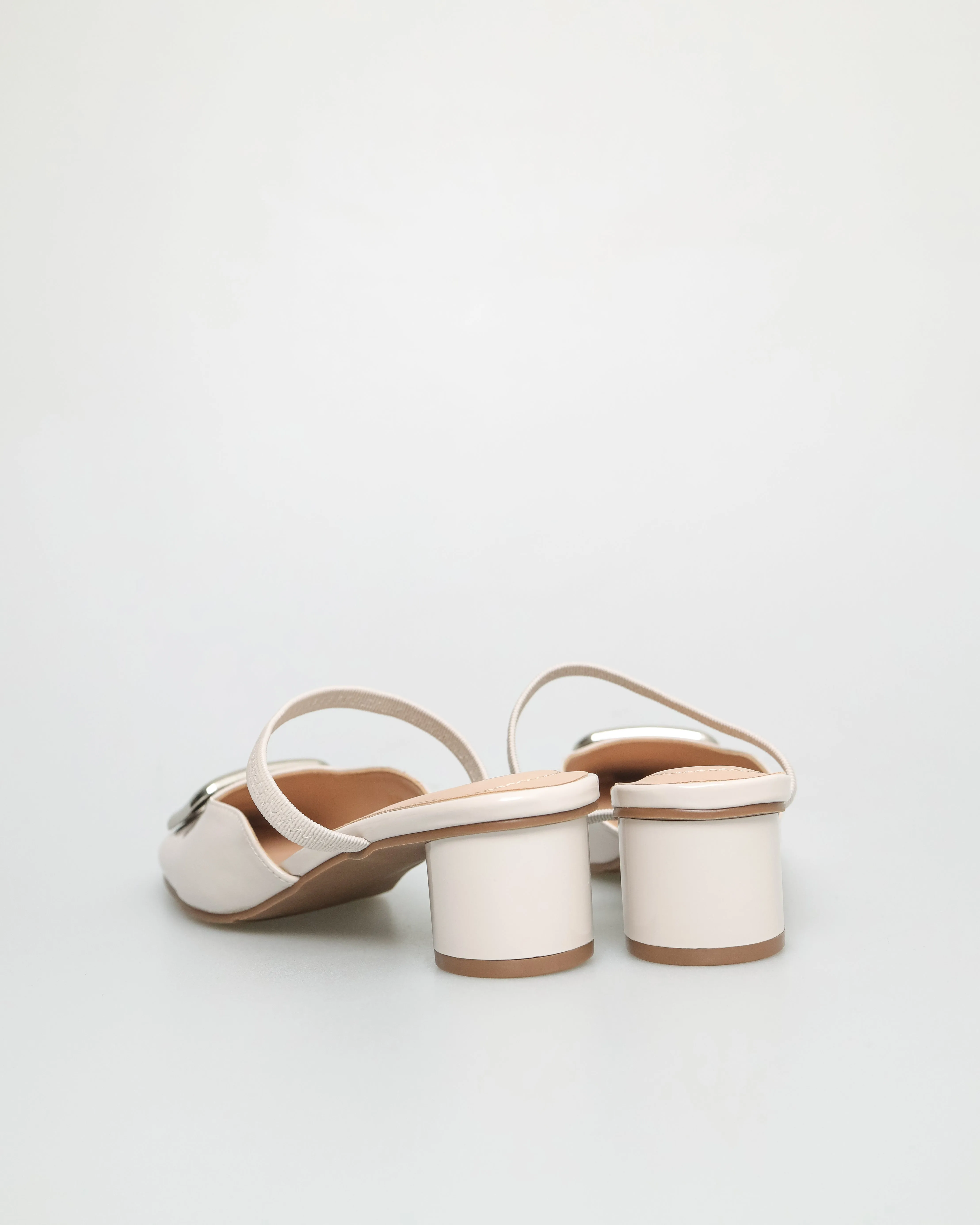 Tomaz NN278 Ladies Square Emblem Strappy Low Heels