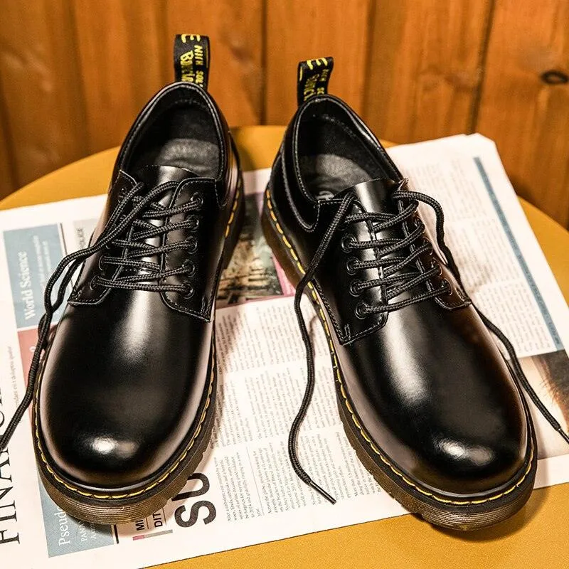 UB Men's Genuine Leather Handmade Low Cut Boots