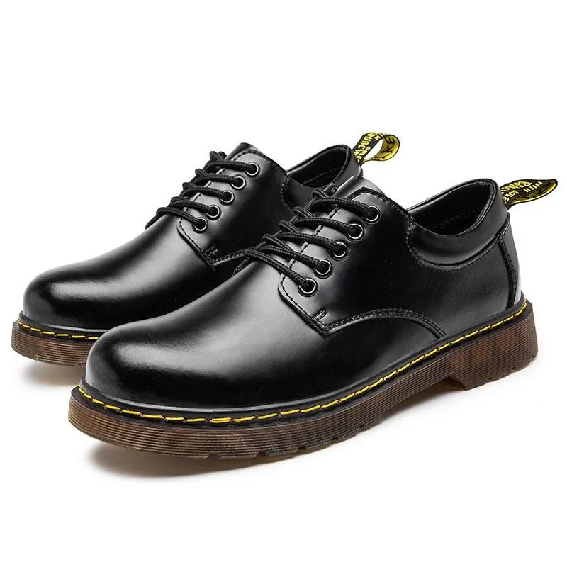 UB Men's Genuine Leather Handmade Low Cut Boots