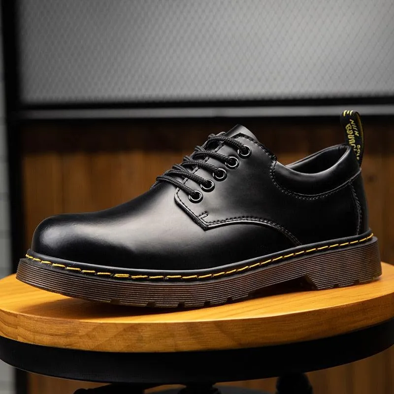 UB Men's Genuine Leather Handmade Low Cut Boots