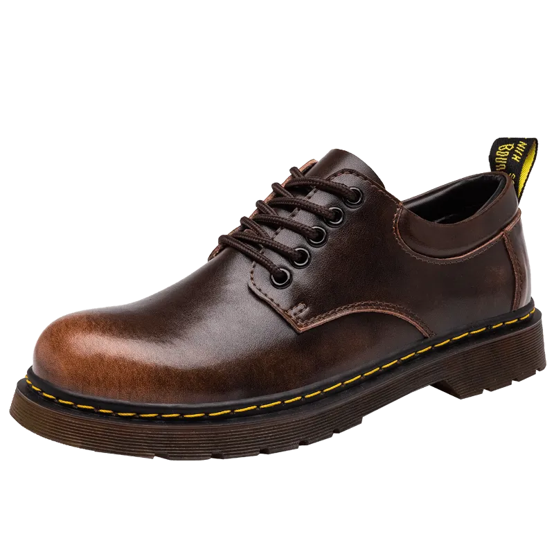 UB Men's Genuine Leather Handmade Low Cut Boots