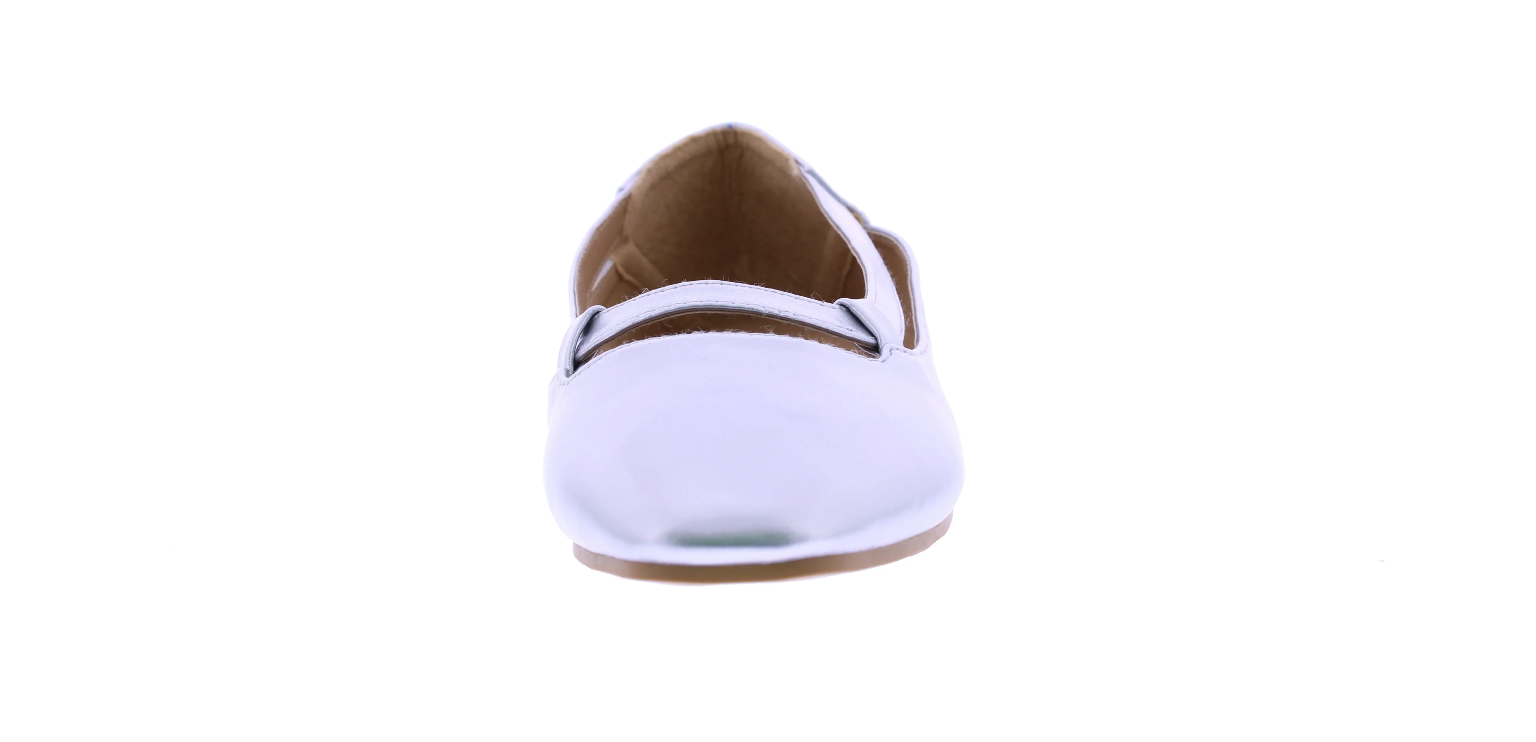 Women Faux Leather Flat Tip Ballerina