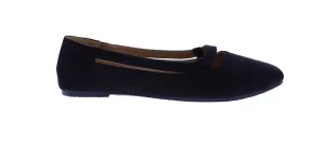 Women Microfiber Flat Tip Ballerina